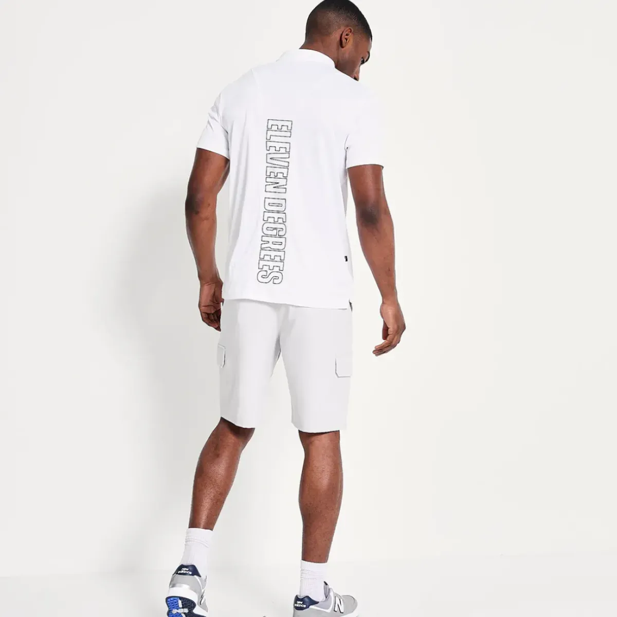 Clearance Men's Back Graphic Pique Golf Polo Shirt Men's Polo Shirts