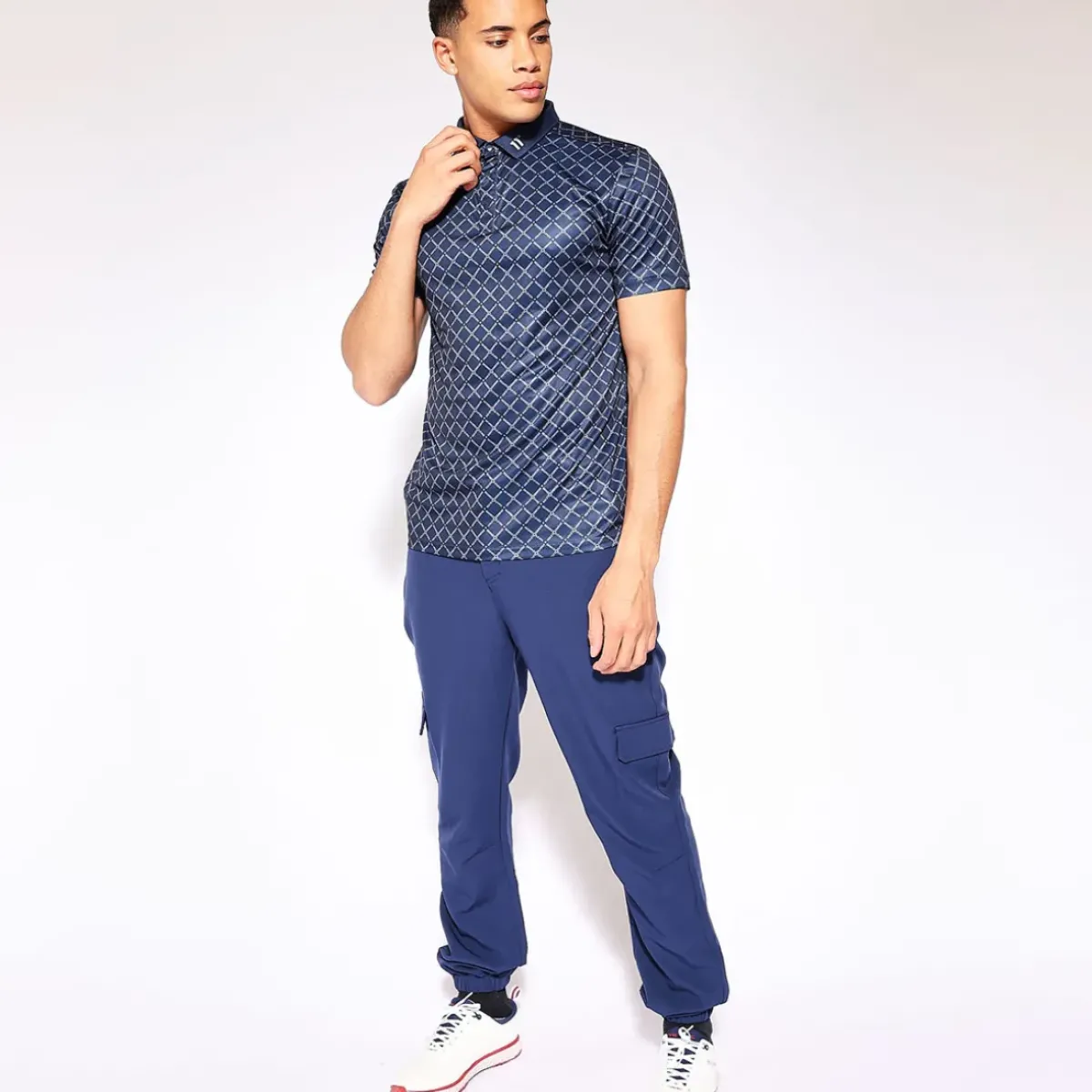 Sale Men's Over Brand Print Golf Polo Shirt Men's Polo Shirts