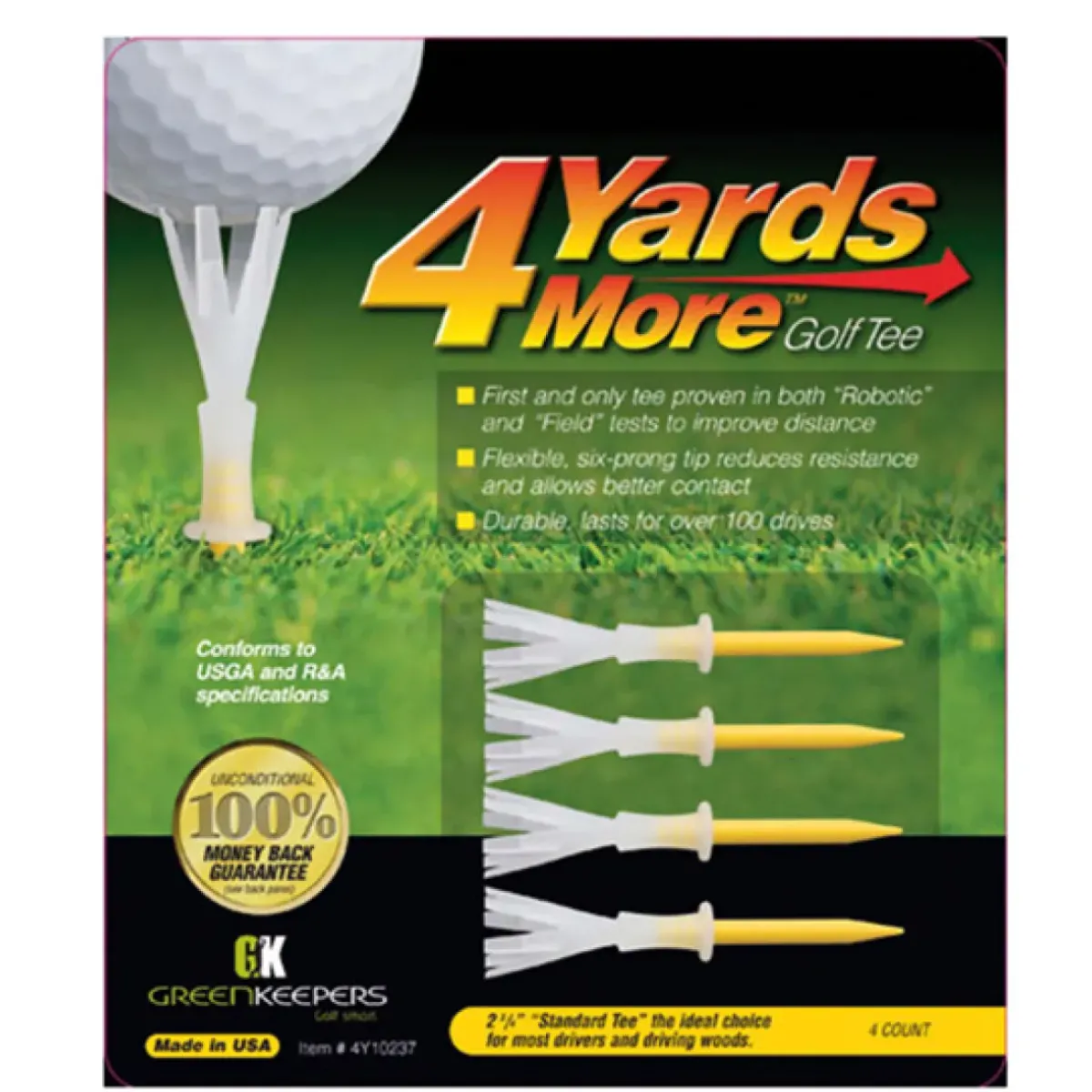 Clearance Standard Golf Tees - 4 Pack Golf Tees
