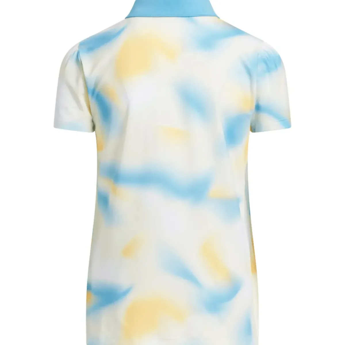 Clearance adidas Junior Girls All-Over Printed Golf Polo Shirt Junior Polo Shirts