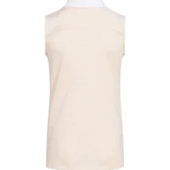 New adidas Junior Girls Ottoman Striped Sleeveless Golf Polo Shirt Junior Polo Shirts|Season Ready Collection