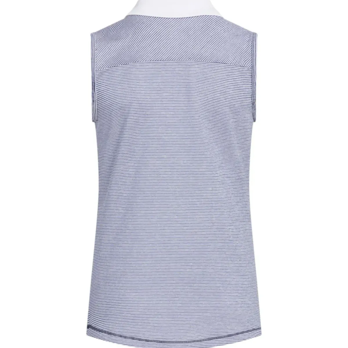 Sale adidas Junior Girls Ottoman Striped Sleeveless Golf Polo Shirt Junior Polo Shirts|Season Ready Collection