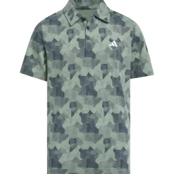 adidas Junior Printed Scripted Golf Polo Shirt Junior Polo Shirts