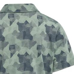 adidas Junior Printed Scripted Golf Polo Shirt Junior Polo Shirts