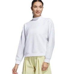 Best adidas Ladies Beyond the Course Spacer Mock Golf Sweatshirt Ladies Midlayers|Men's Midlayers