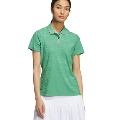 Outlet adidas Ladies Ultimate365 Jacquard Golf Polo Shirt Ladies Polo Shirts