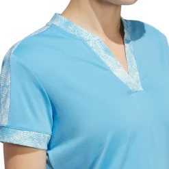 Outlet adidas Ladies Ultimate365 Printed Golf Polo Shirt Ladies Polo Shirts