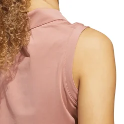 Sale adidas Ladies Ultimate365 Solid Sleeveless Golf Polo Shirt Ladies Polo Shirts|Season Ready Collection