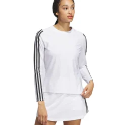 Adidas Ladies Ultimate365 TWISTKNIT Long Sleeve Crew Golf T-Shirt Ladies Polo Shirts