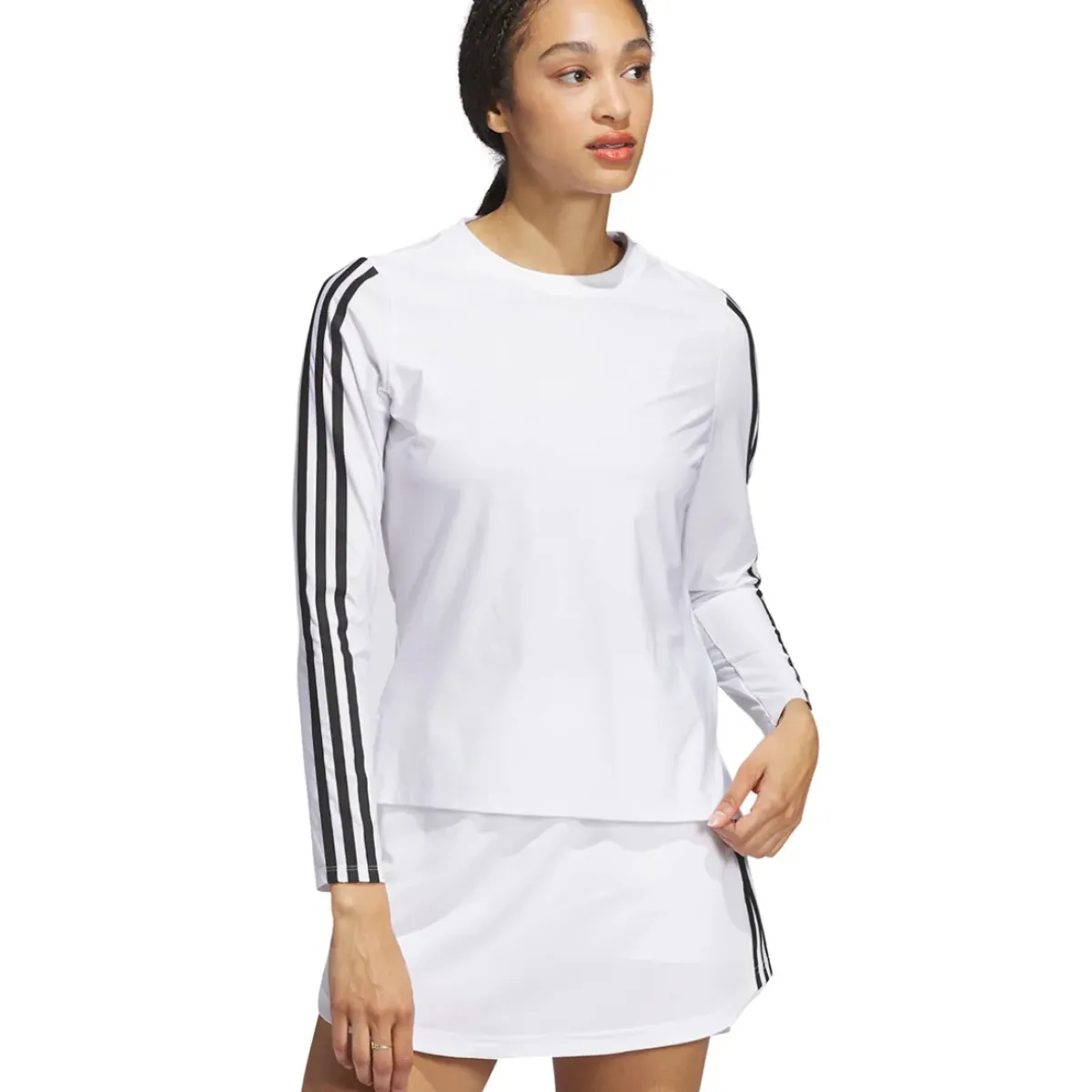 Adidas Ladies Ultimate365 TWISTKNIT Long Sleeve Crew Golf T-Shirt Ladies Polo Shirts