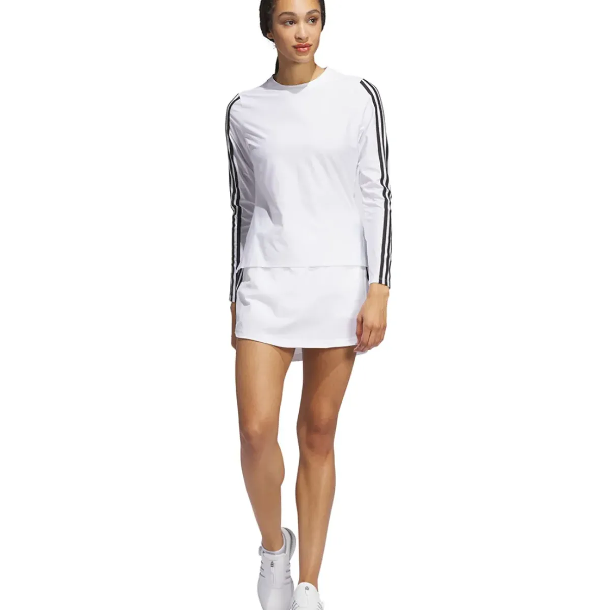 Adidas Ladies Ultimate365 TWISTKNIT Long Sleeve Crew Golf T-Shirt Ladies Polo Shirts