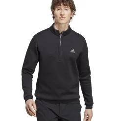 adidas Men's Authentic Quarter Zip Golf Midlayer Men's Sweaters|Men's Midlayers