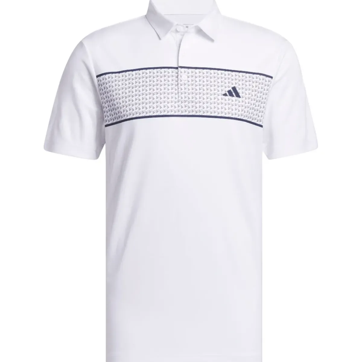 New adidas Men's Core Chest Stripe Golf Polo Shirt Men's Polo Shirts
