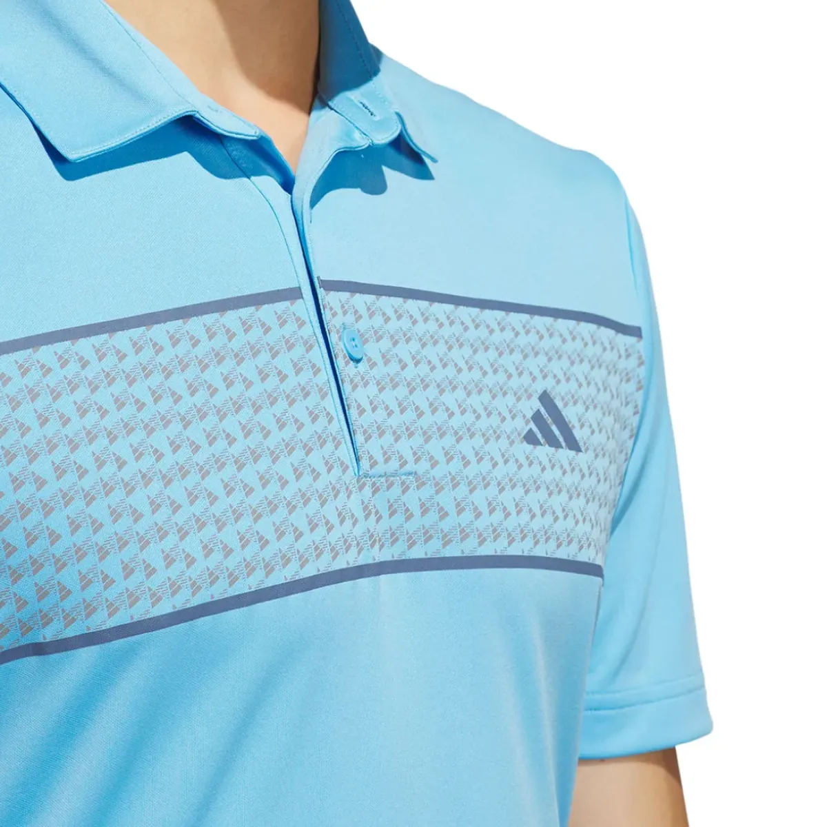 adidas Men's Core Chest Stripe Golf Polo Shirt Men's Polo Shirts