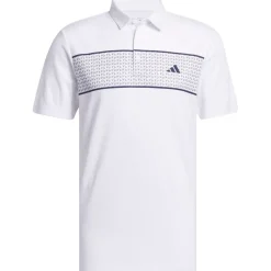 adidas Men's Core Chest Stripe Golf Polo Shirt Men's Polo Shirts
