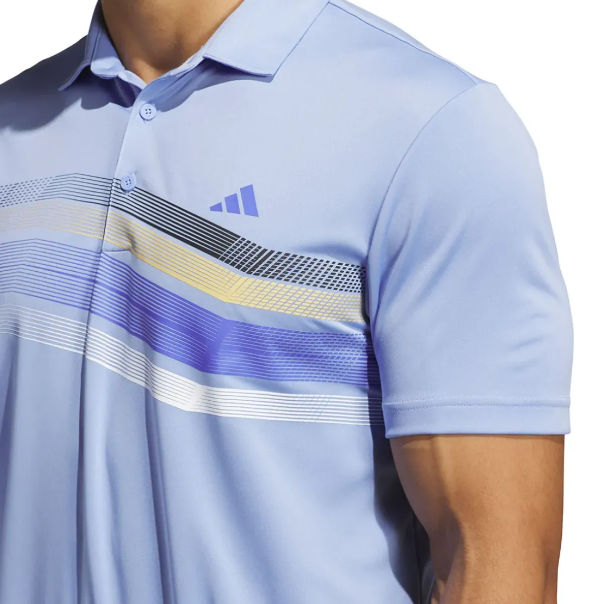 Discount adidas Men's Core Chest Stripe Golf Polo Shirt Men's Polo Shirts