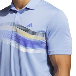 Discount adidas Men's Core Chest Stripe Golf Polo Shirt Men's Polo Shirts