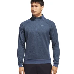 Clearance adidas Men's DWR Quarter Zip Golf Midlayer Men's Sweaters|Men's Midlayers