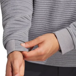 Discount adidas Men's DWR Textured Quarter Zip Golf Mid Layer Men's Sweaters|Men's Midlayers