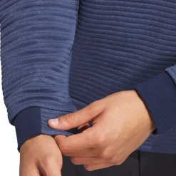 adidas Men's DWR Textured Quarter Zip Golf Mid Layer Men's Sweaters|Men's Midlayers