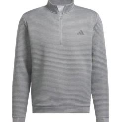 adidas Men's DWR Textured Quarter Zip Golf Mid Layer Men's Sweaters|Men's Midlayers