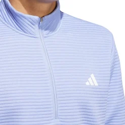 adidas Men's DWR Textured Quarter Zip Golf Mid Layer Men's Sweaters|Men's Midlayers