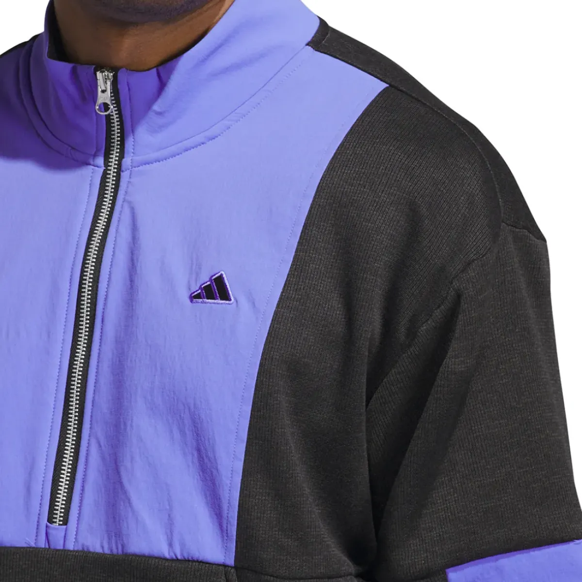 New adidas Men's Go-To DWR Hybrid Half Zip Golf Mid Layer Men's Sweaters|Men's Midlayers