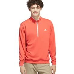 adidas Men's Lightweight Half Zip Golf Midlayer Men's Sweaters|Men's Midlayers