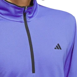 adidas Men's Lightweight Half Zip Golf Midlayer Men's Sweaters|Men's Midlayers