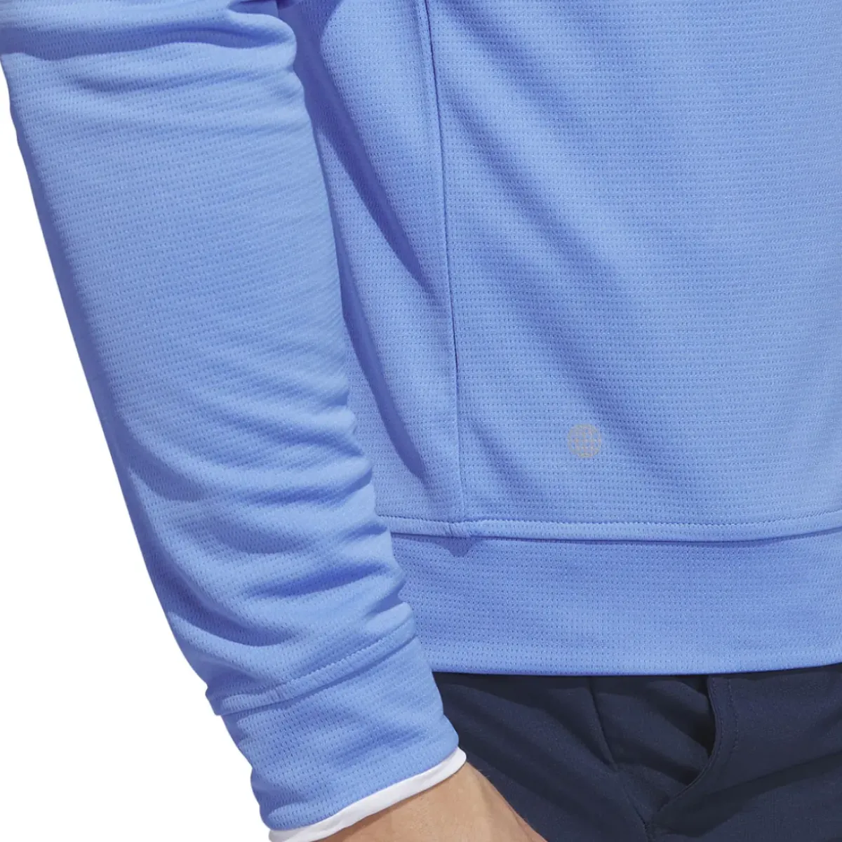 adidas Men's PRIMEGREEN UPF Half Zip Golf Midlayer Men's Sweaters|Men's Midlayers