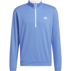 adidas Men's PRIMEGREEN UPF Half Zip Golf Midlayer Men's Sweaters|Men's Midlayers