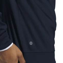 adidas Men's PRIMEGREEN UPF Half Zip Golf Midlayer Men's Sweaters|Men's Midlayers