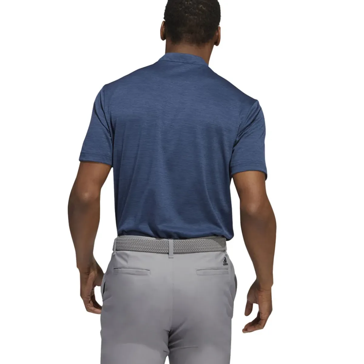 adidas Men's Textured Stripe Stretch Golf Polo Shirt Men's Polo Shirts