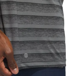 Outlet adidas Men's Two-Colour Striped Golf Polo Shirt Men's Polo Shirts