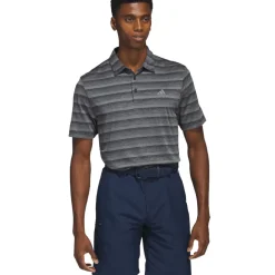 Hot adidas Men's Two-Colour Striped Golf Polo Shirt Men's Polo Shirts