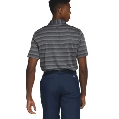 Hot adidas Men's Two-Colour Striped Golf Polo Shirt Men's Polo Shirts