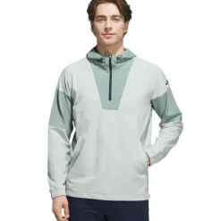 adidas Men's Ultimate365 Anorak Half Zip Golf Mid Layer Men's Sweaters|Men's Midlayers