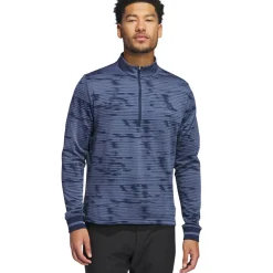 Outlet adidas Men's Ultimate365 Linear Stripe Quarter Zip Golf Mid Layer Men's Sweaters|Men's Midlayers