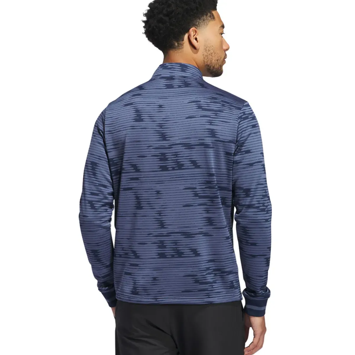 Outlet adidas Men's Ultimate365 Linear Stripe Quarter Zip Golf Mid Layer Men's Sweaters|Men's Midlayers
