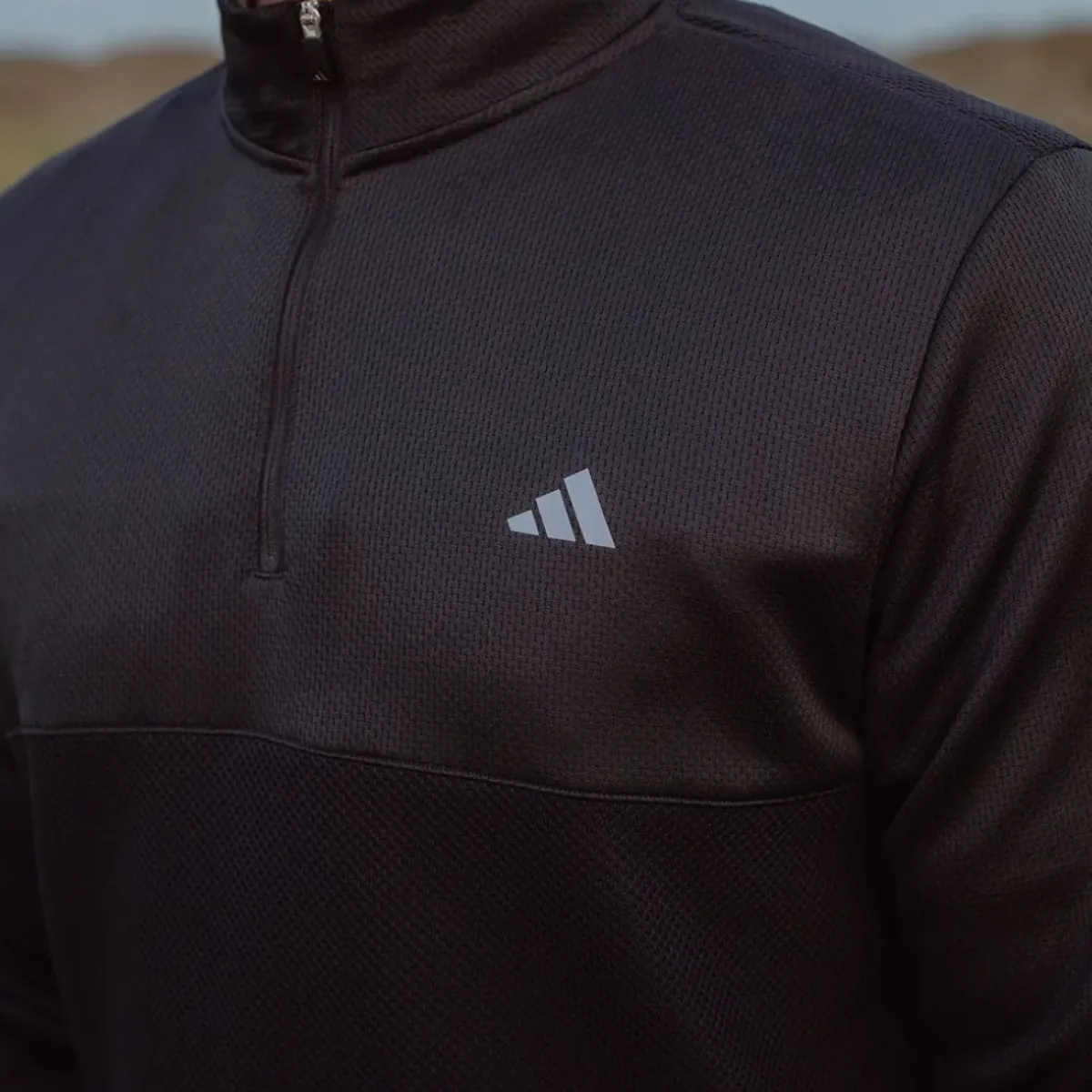 Online adidas Men's Ultimate365 Textured Quarter Zip Golf Mid Layer Men's Sweaters|Men's Midlayers