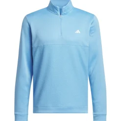 New adidas Men's Ultimate365 Textured Quarter Zip Golf Mid Layer Men's Sweaters|Men's Midlayers