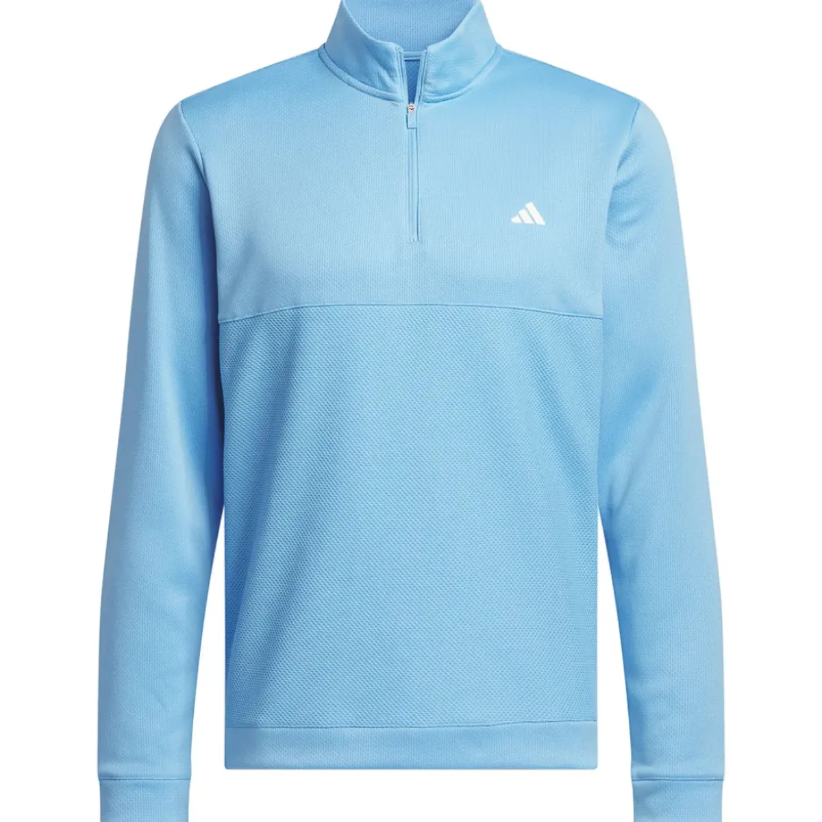 New adidas Men's Ultimate365 Textured Quarter Zip Golf Mid Layer Men's Sweaters|Men's Midlayers