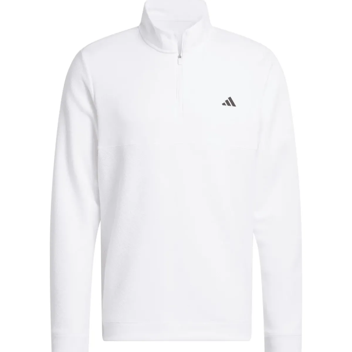 New adidas Men's Ultimate365 Textured Quarter Zip Golf Mid Layer Men's Sweaters|Men's Midlayers