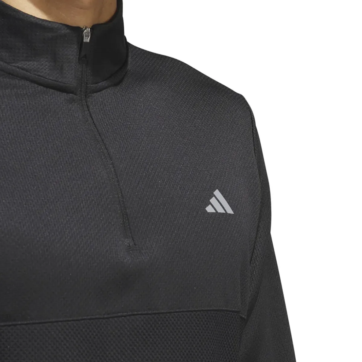 Outlet adidas Men's Ultimate365 Textured Quarter Zip Golf Mid Layer Men's Sweaters|Men's Midlayers