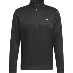 Outlet adidas Men's Ultimate365 Textured Quarter Zip Golf Mid Layer Men's Sweaters|Men's Midlayers