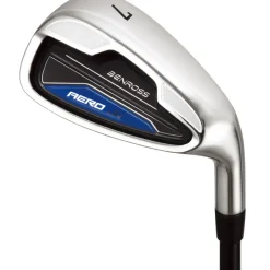 Discount Junior Aero Blue 55 - 61" Single Graphite Golf Iron Left Handed Clubs|Single Irons