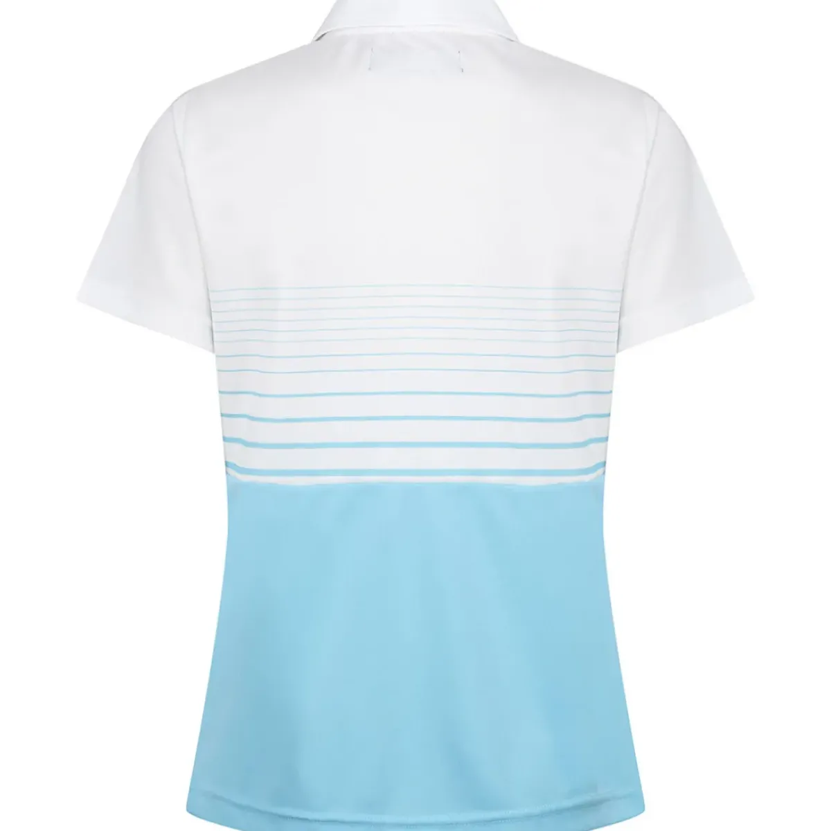 Clearance Ladies Soft Stripe Stretch Golf Polo Shirt Ladies Polo Shirts