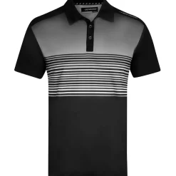 Clearance Men's Fade Stripe Stretch Golf Polo Shirt Men's Polo Shirts