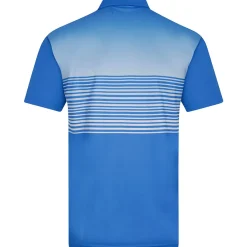 Outlet Men's Fade Stripe Stretch Golf Polo Shirt Men's Polo Shirts