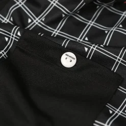 Hot Men's Grid Print Golf Polo Shirt Men's Polo Shirts